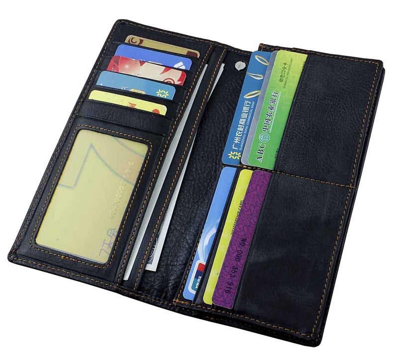 vogueteen Real Leather Mens Biker Card/Money Long Wallet Purse W/Jeans Key Chain - Image 4